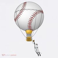 Funny Baseball Hot Air Balloon Baseball Catcher Women's Tank Top thumb 5