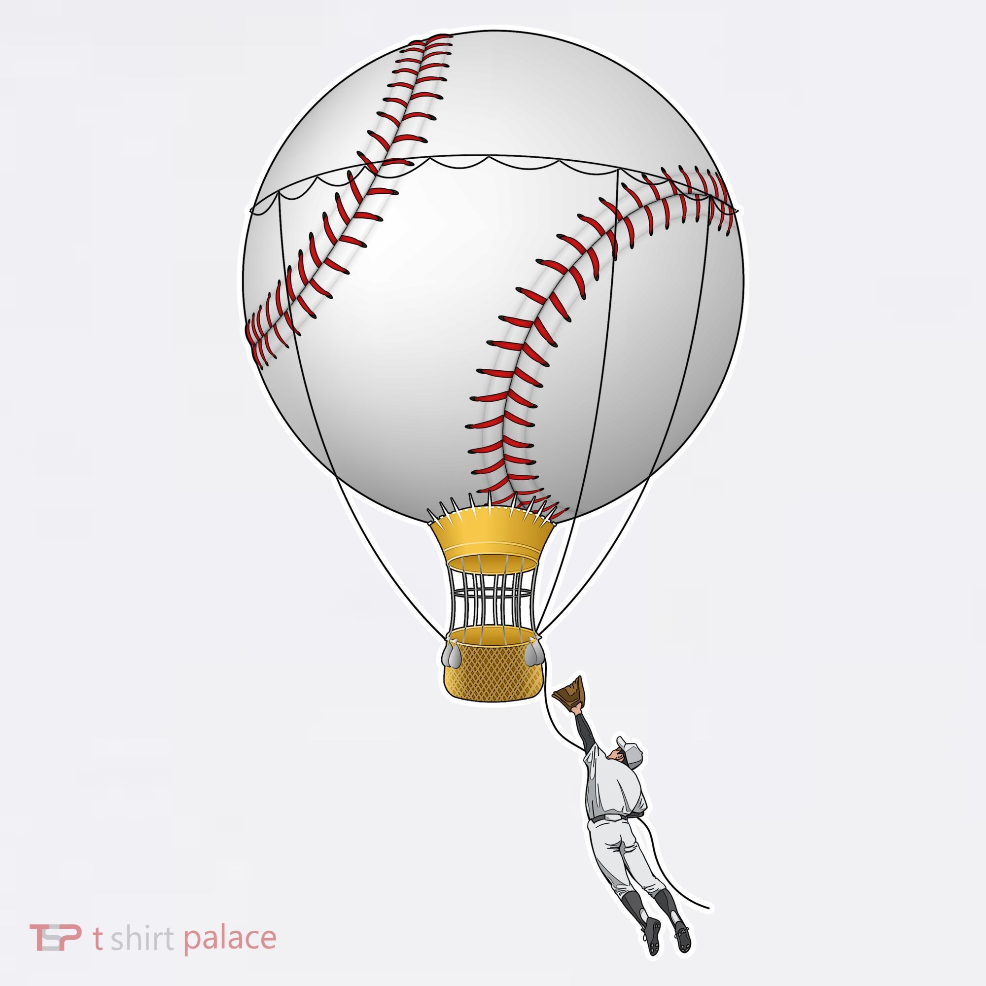 Funny Baseball Hot Air Balloon Baseball Catcher Women's Tank Top