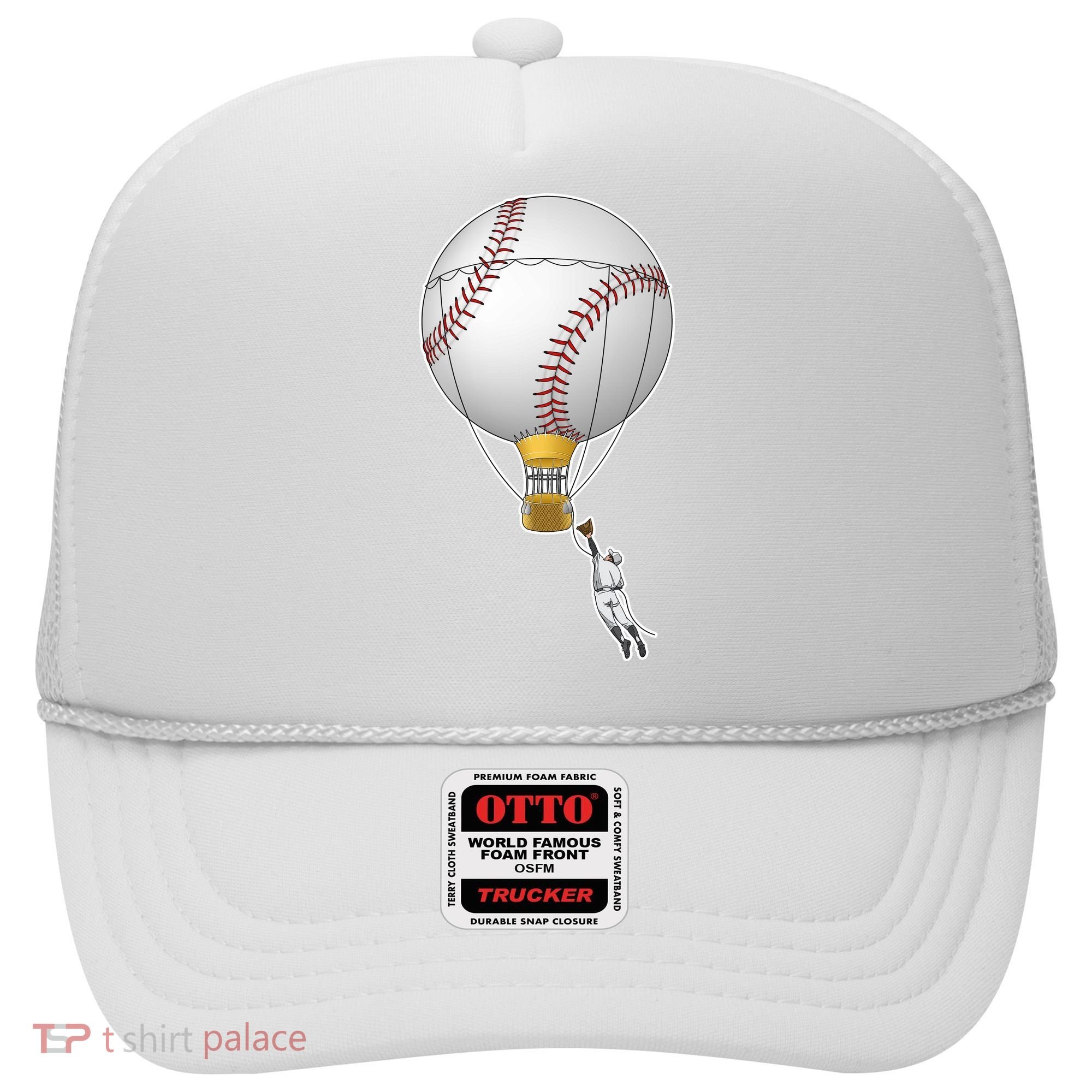 Funny Baseball Hot Air Balloon Baseball Catcher Hat