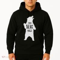 Free Bear Hugs From A Huge White Bear. Funny Bear Hug Hoodie thumb 2