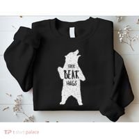 Free Bear Hugs From A Huge White Bear. Funny Bear Hug Sweatshirt thumb 2