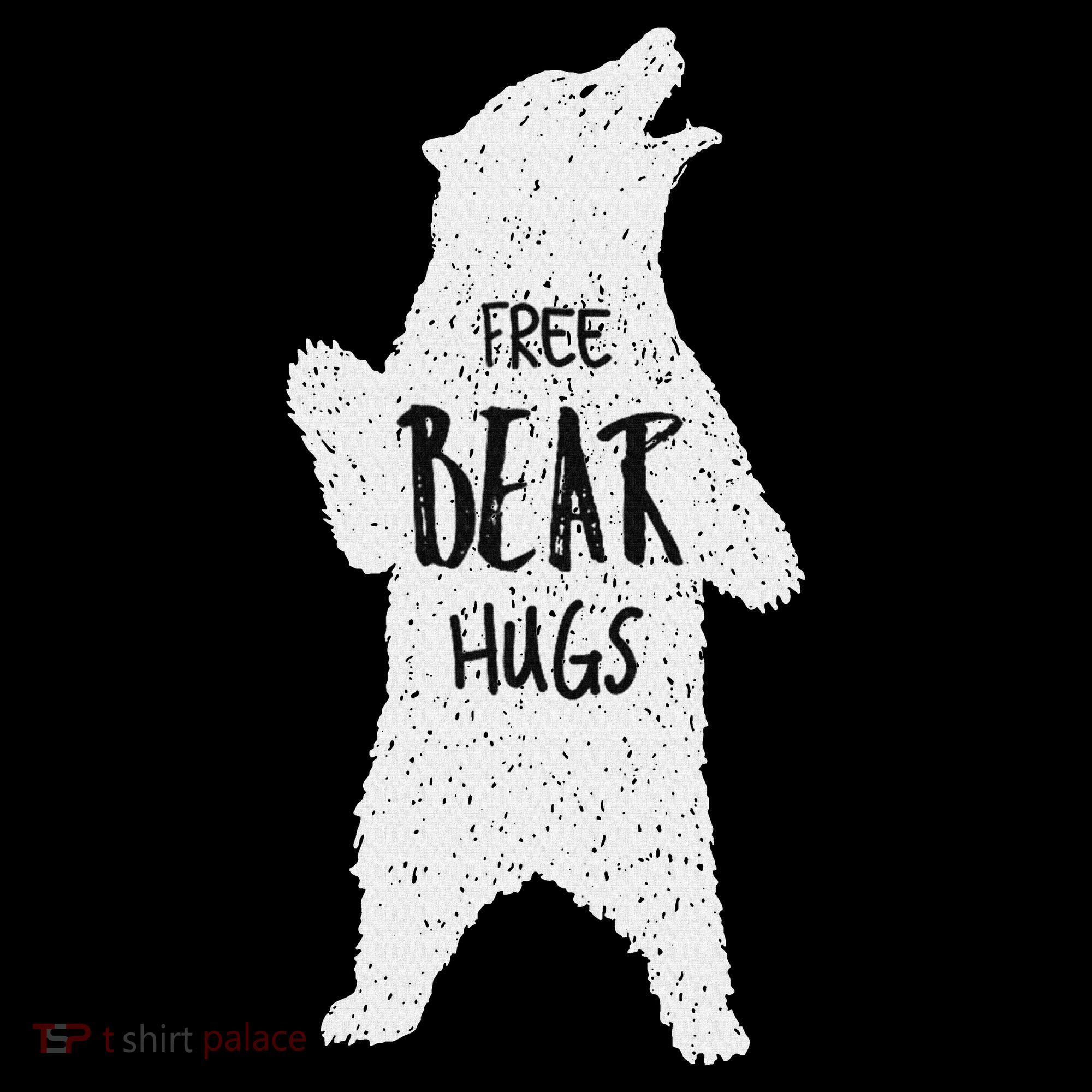 Free Bear Hugs From A Huge White Bear. Funny Bear Hug Sweatshirt