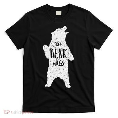 Free Bear Hugs From A Huge White Bear. Funny Bear Hug T-Shirt