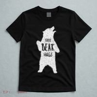 Free Bear Hugs From A Huge White Bear. Funny Bear Hug T-Shirt thumb 5