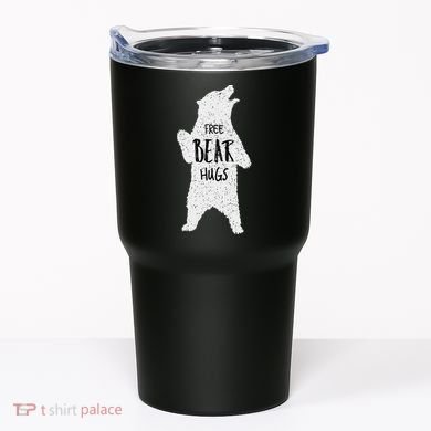 Free Bear Hugs From A Huge White Bear. Funny Bear Hug Tumbler