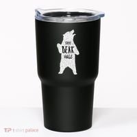Free Bear Hugs From A Huge White Bear. Funny Bear Hug Tumbler thumb 0