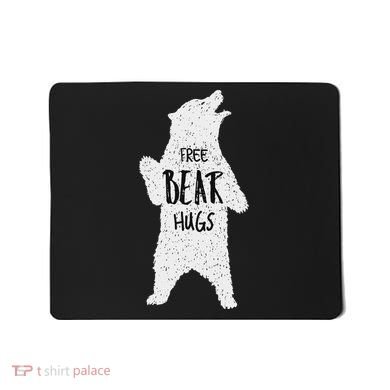 Free Bear Hugs From A Huge White Bear. Funny Bear Hug Mousepad