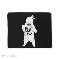 Free Bear Hugs From A Huge White Bear. Funny Bear Hug Mousepad thumb 0