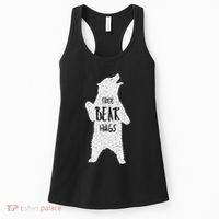 Free Bear Hugs From A Huge White Bear. Funny Bear Hug Women's Tank Top thumb 0
