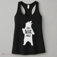 Free Bear Hugs From A Huge White Bear. Funny Bear Hug Women's Tank Top thumb 3