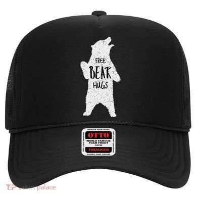 Free Bear Hugs From A Huge White Bear. Funny Bear Hug Hat
