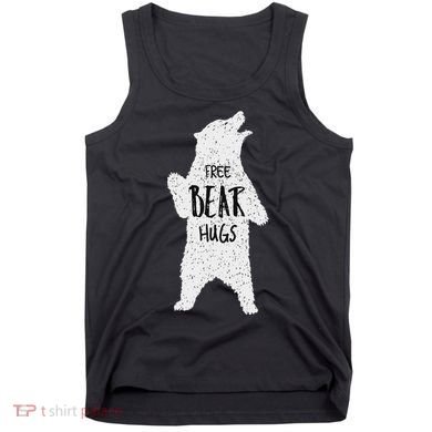 Free Bear Hugs From A Huge White Bear. Funny Bear Hug Tank Top