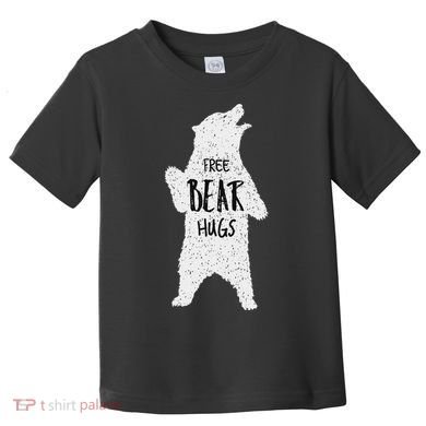 Free Bear Hugs From A Huge White Bear. Funny Bear Hug Toddler T-Shirt