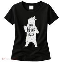Free Bear Hugs From A Huge White Bear. Funny Bear Hug Women's T-Shirt thumb 0