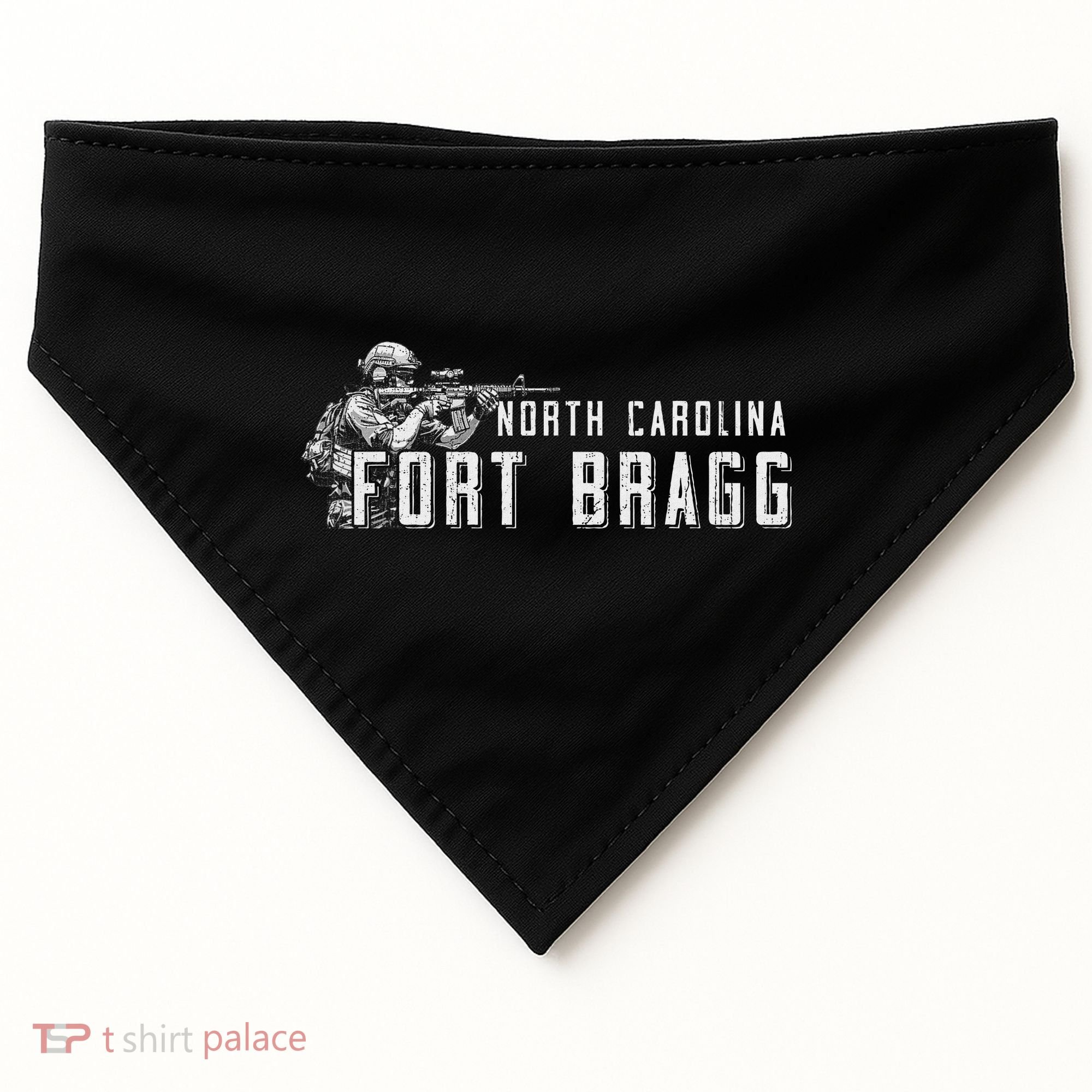Fort Bragg Home Of The Airborne Special Operations Forces USA-Made Doggie Bandana