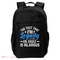 Funny Birthday Humor Bday Celebration Gift For 18th, 30th, 40th Backpack thumb 0