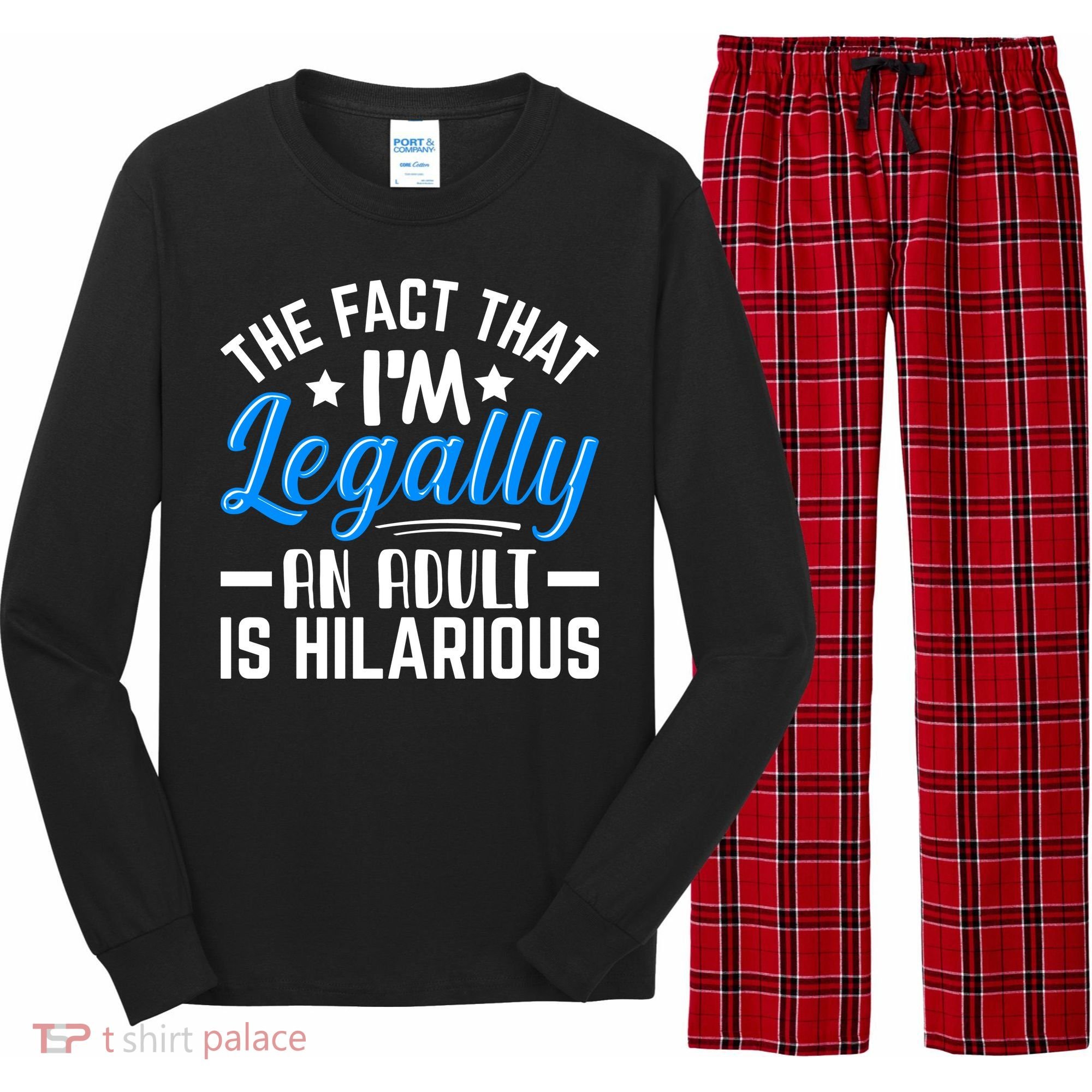 Funny Birthday Humor Bday Celebration Gift For 18th, 30th, 40th Long Sleeve Pajama Set