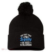 Funny Birthday Humor Bday Celebration Gift For 18th, 30th, 40th Pom Pom 12in Knit Beanie thumb 0