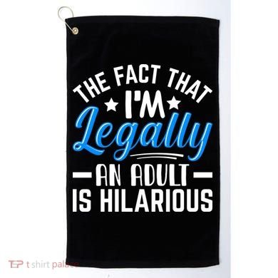 Funny Birthday Humor Bday Celebration Gift For 18th, 30th, 40th Golf Towel
