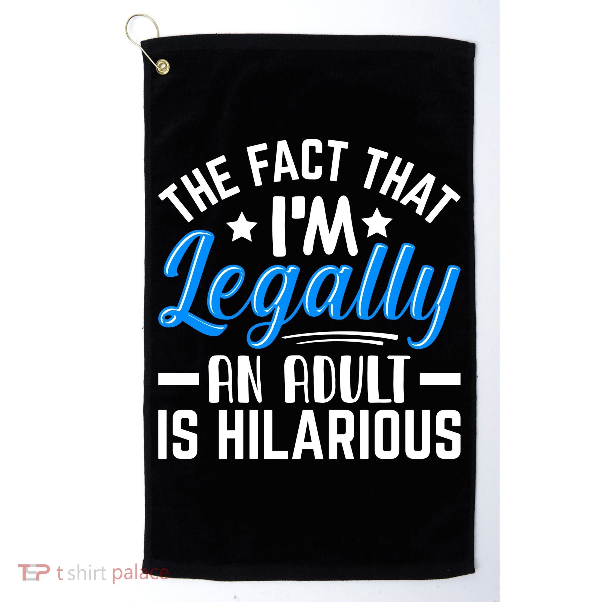 Funny Birthday Humor Bday Celebration Gift For 18th, 30th, 40th Golf Towel