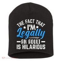 Funny Birthday Humor Bday Celebration Gift For 18th, 30th, 40th Short Acrylic Beanie thumb 0