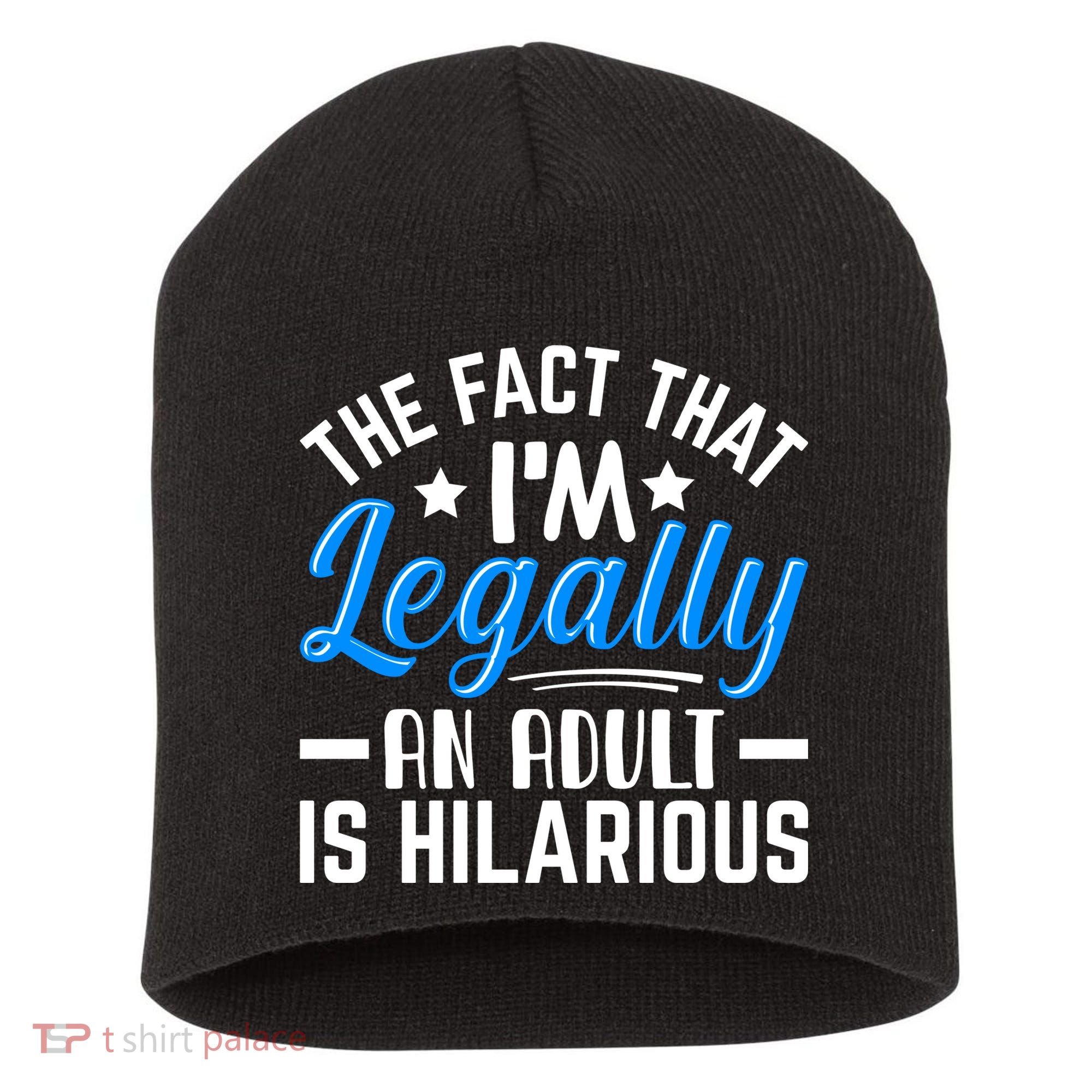 Funny Birthday Humor Bday Celebration Gift For 18th, 30th, 40th Short Acrylic Beanie