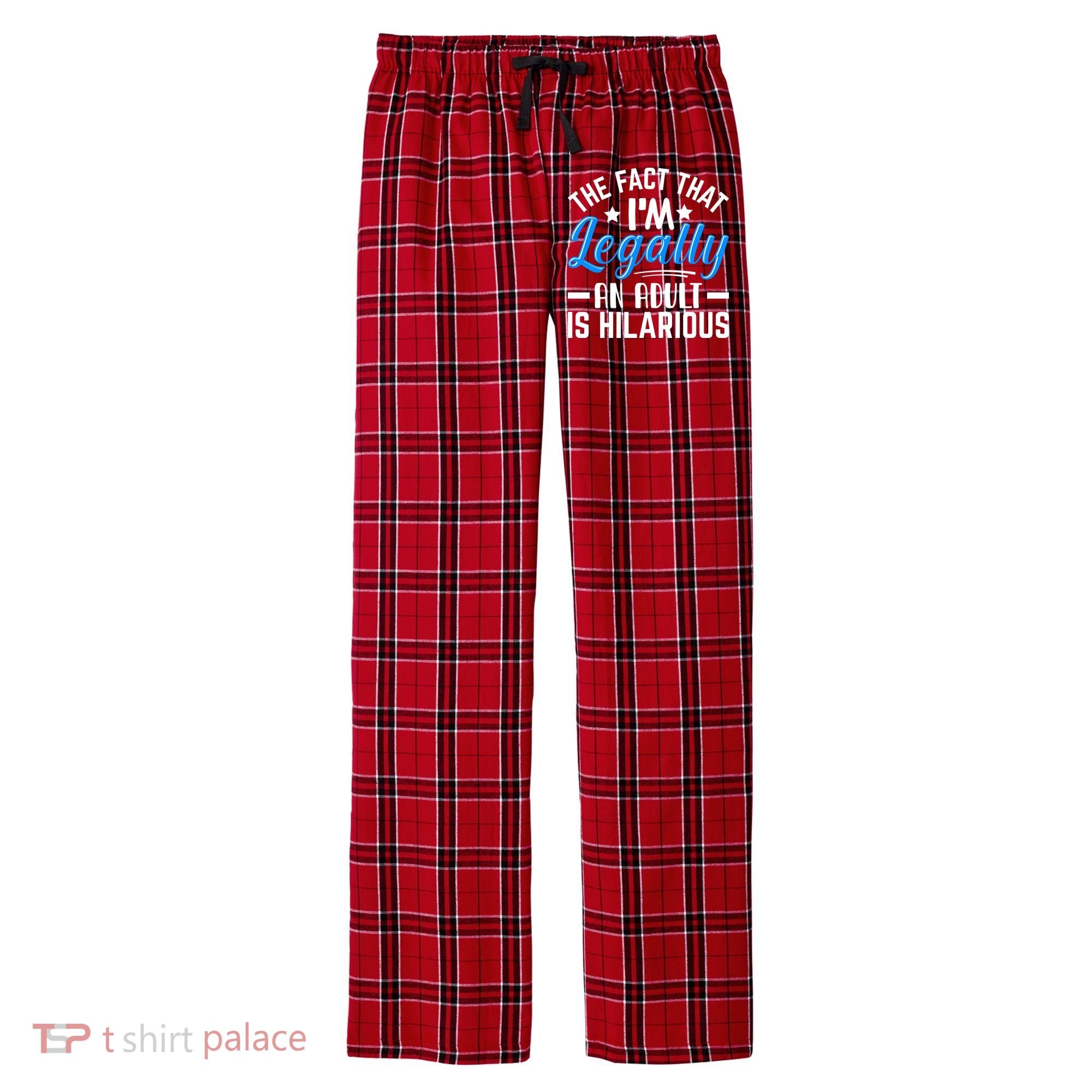 Funny Birthday Humor Bday Celebration Gift For 18th, 30th, 40th Men's Flannel Plaid Pajama Pants