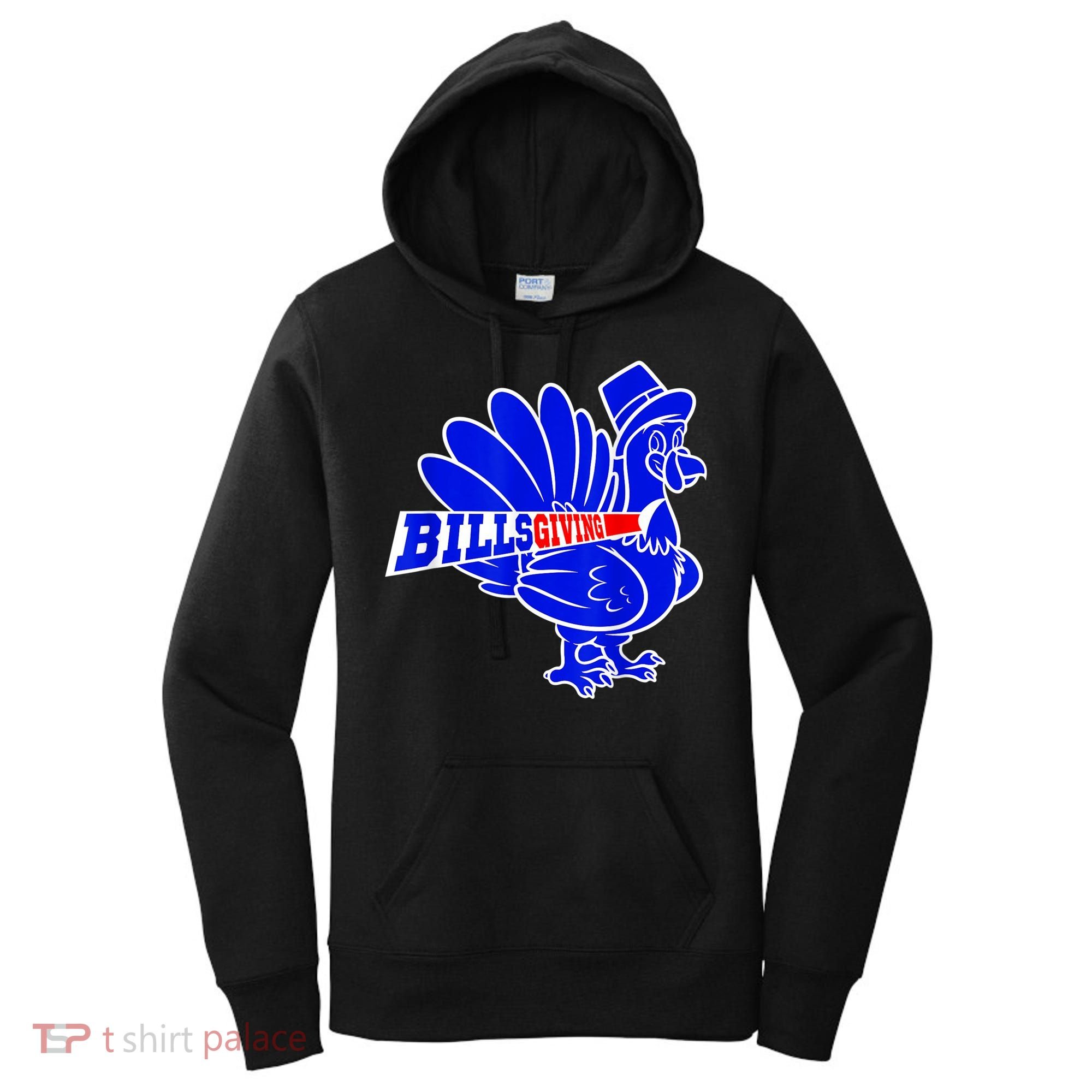 Funny BillsGiving Happy Thanksgiving Football Women's Hoodie