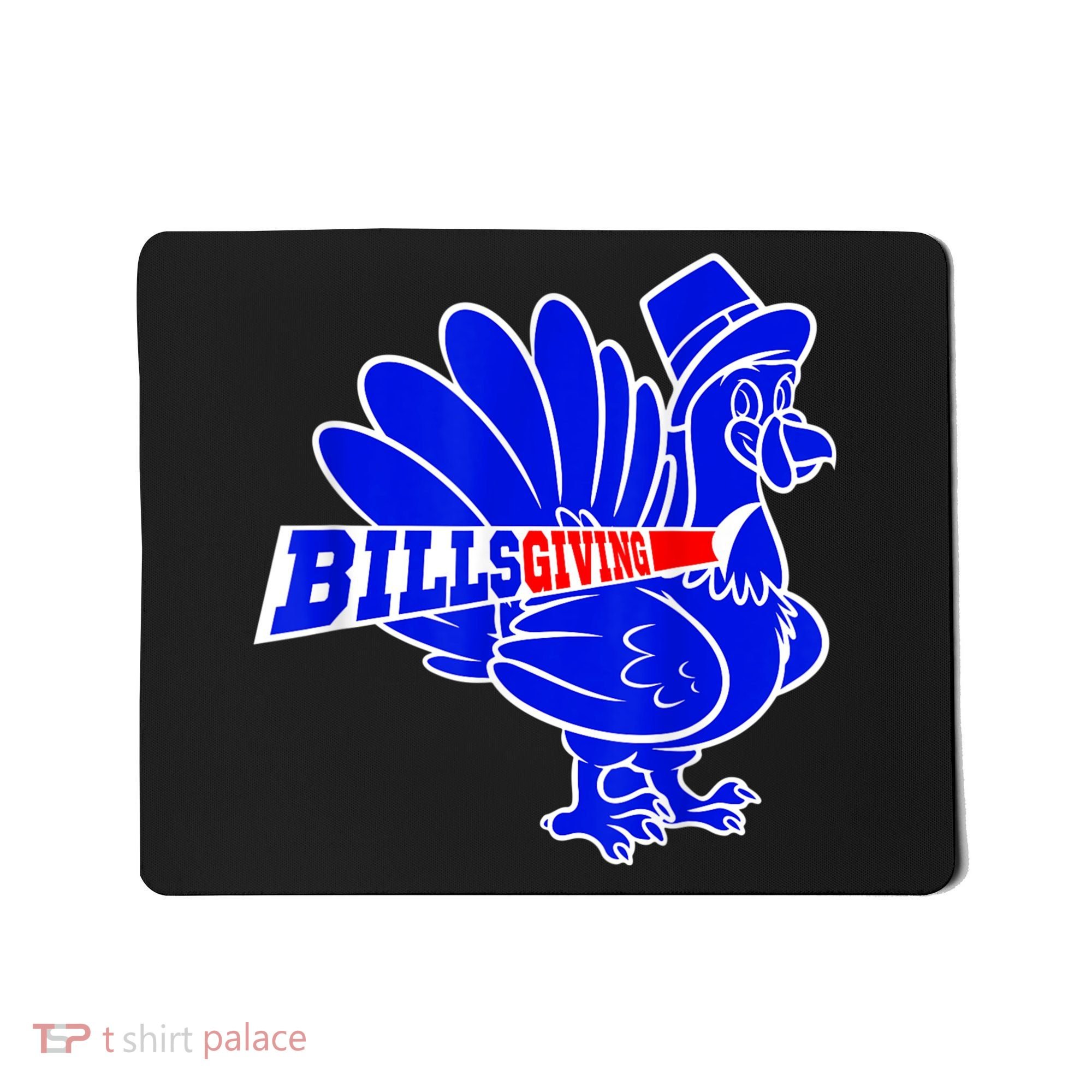 Funny BillsGiving Happy Thanksgiving Football Mousepad