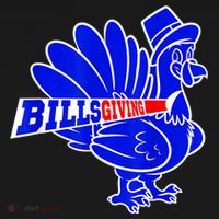 Funny BillsGiving Happy Thanksgiving Football Ornament thumb 1