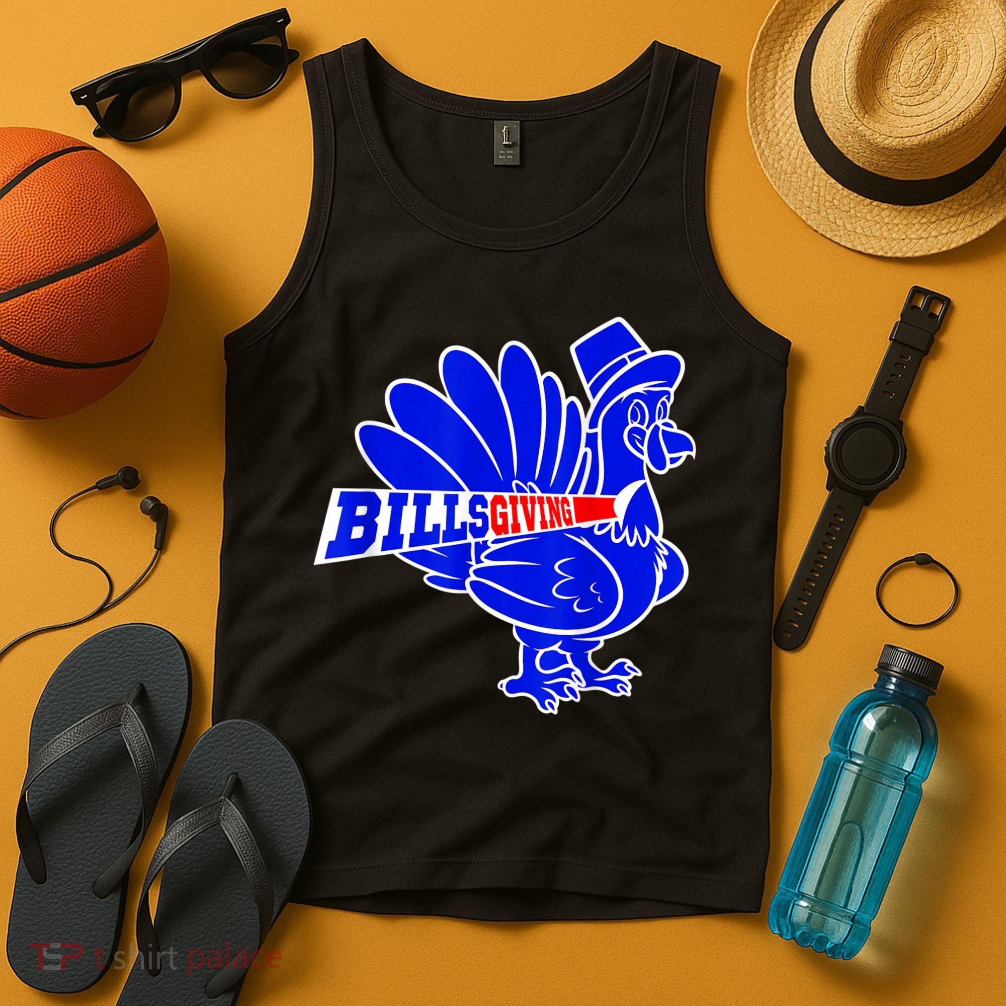 Funny BillsGiving Happy Thanksgiving Football Tank Top