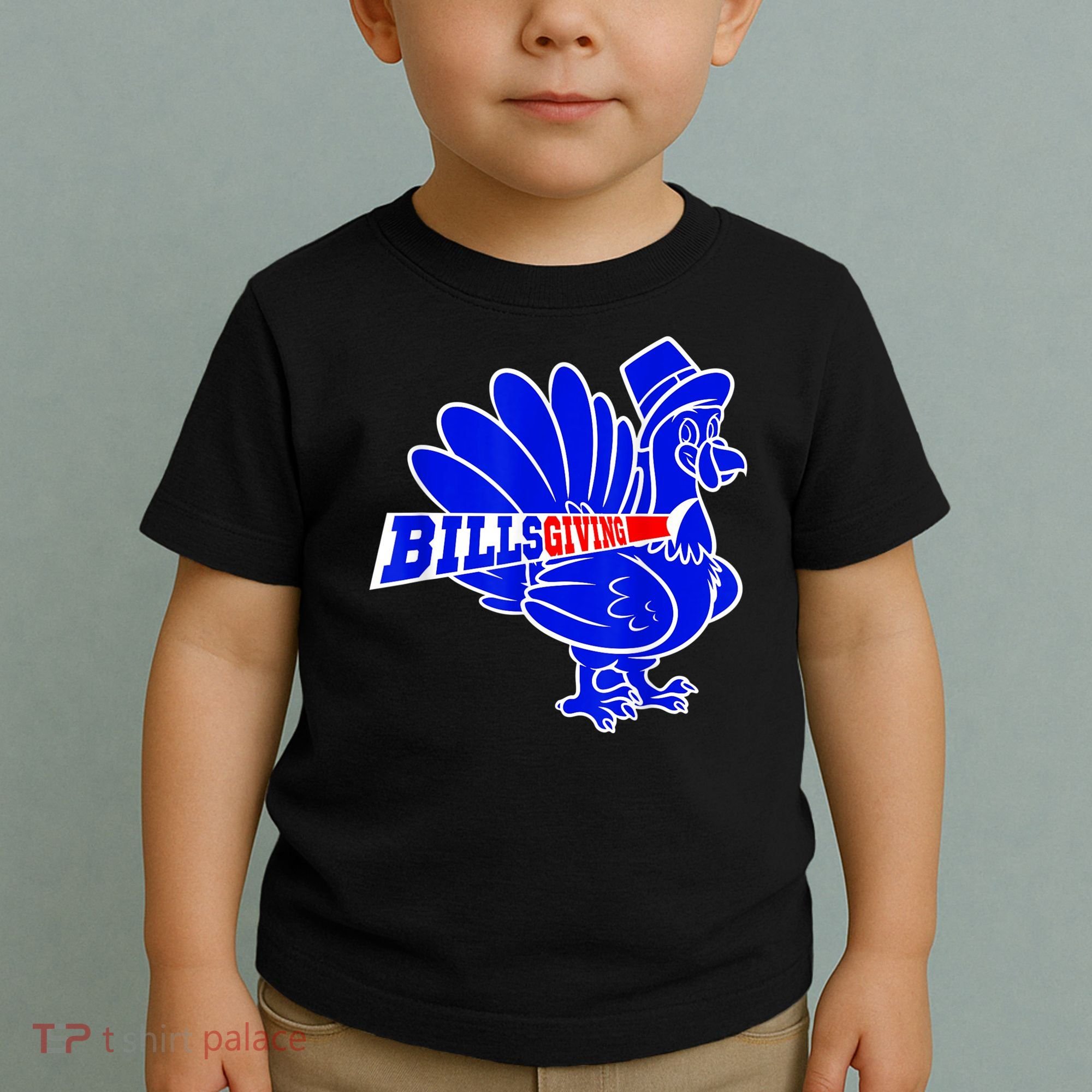 Funny BillsGiving Happy Thanksgiving Football Toddler T-Shirt
