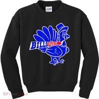 Funny BillsGiving Happy Thanksgiving Football Kids Sweatshirt thumb 0
