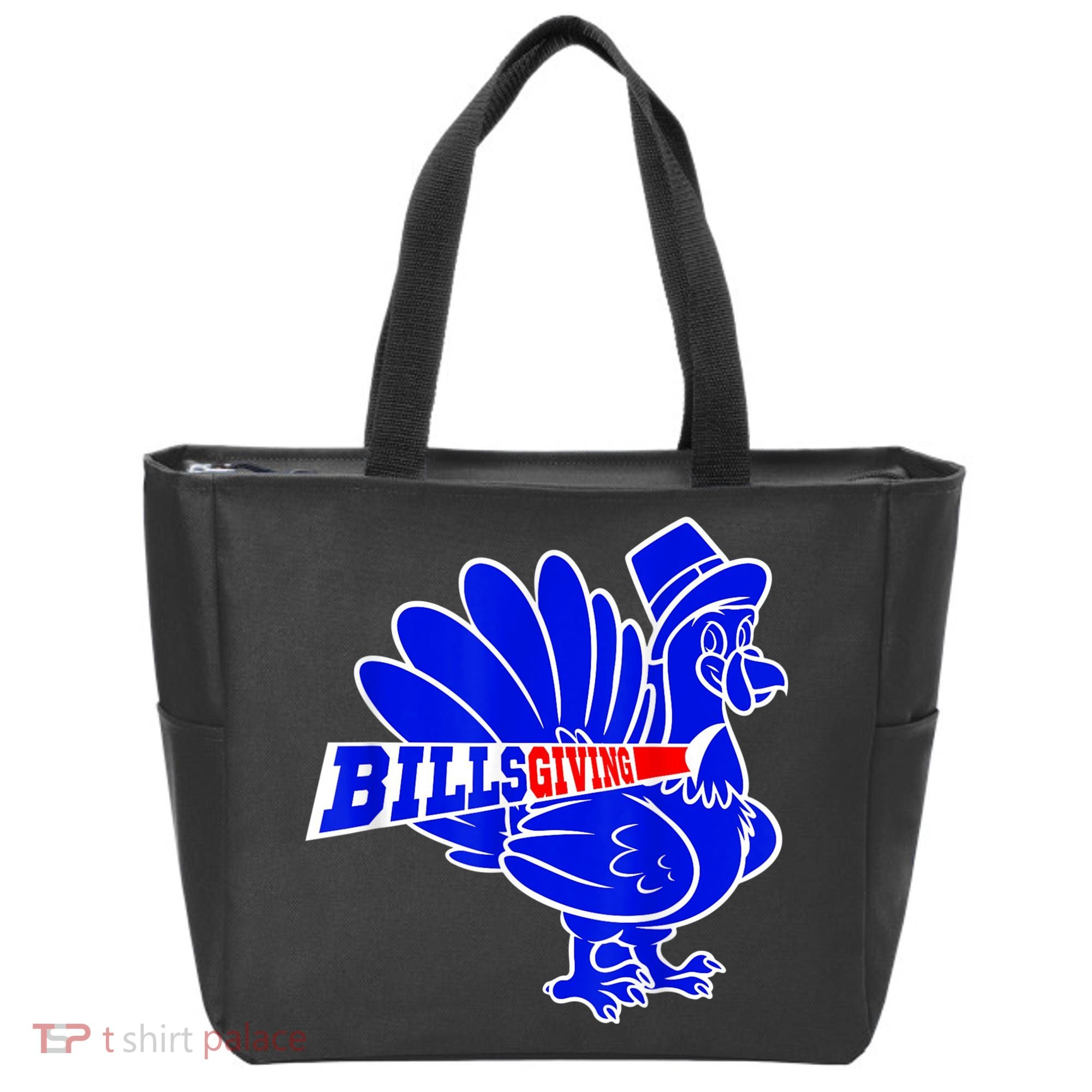 Funny BillsGiving Happy Thanksgiving Football Tote Bag