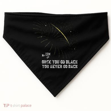 Funny Black Hole Physicist Gift Physics USA-Made Doggie Bandana
