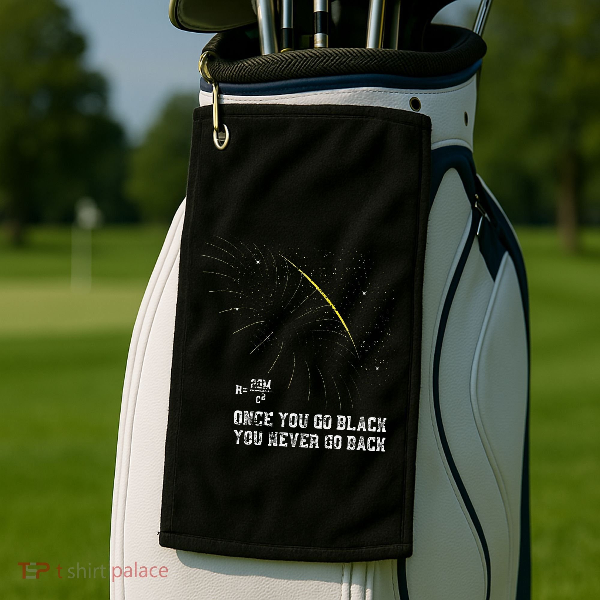 Funny Black Hole Physicist Gift Physics Golf Towel
