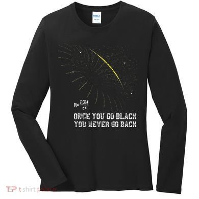 Funny Black Hole Physicist Gift Physics Women's Long Sleeve Shirt