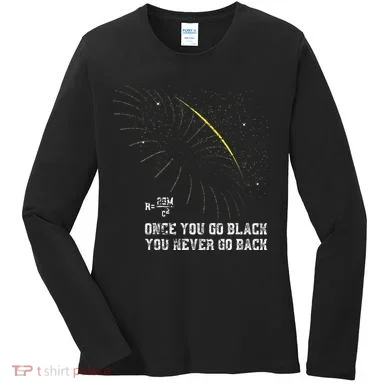 Funny Black Hole Physicist Gift Physics Women's Long Sleeve Shirt