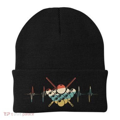 Fivepin Billiards Heartbeat Retro Ecg Ekg Gift Beanie