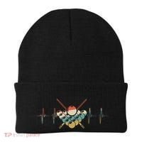 Fivepin Billiards Heartbeat Retro Ecg Ekg Gift Beanie thumb 0