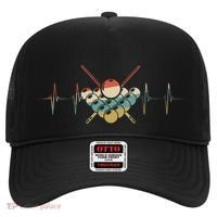 Fivepin Billiards Heartbeat Retro Ecg Ekg Gift Hat thumb 0