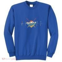 Fivepin Billiards Heartbeat Retro Ecg Ekg Gift Sweatshirt thumb 0