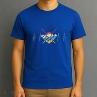 Fivepin Billiards Heartbeat Retro Ecg Ekg Gift T-Shirt thumb 3