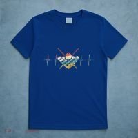 Fivepin Billiards Heartbeat Retro Ecg Ekg Gift T-Shirt thumb 5