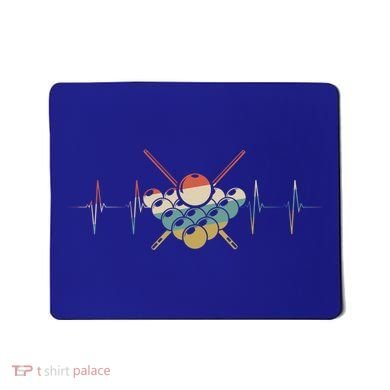 Fivepin Billiards Heartbeat Retro Ecg Ekg Gift Mousepad