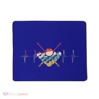 Fivepin Billiards Heartbeat Retro Ecg Ekg Gift Mousepad thumb 0