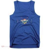 Fivepin Billiards Heartbeat Retro Ecg Ekg Gift Tank Top thumb 0