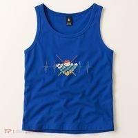 Fivepin Billiards Heartbeat Retro Ecg Ekg Gift Tank Top thumb 2