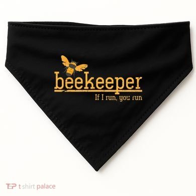 Funny Bee Hive Honey Lover Gift Beekeeper USA-Made Doggie Bandana