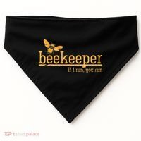 Funny Bee Hive Honey Lover Gift Beekeeper USA-Made Doggie Bandana thumb 0